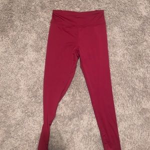 SHEIN red leggings w/ cross on back